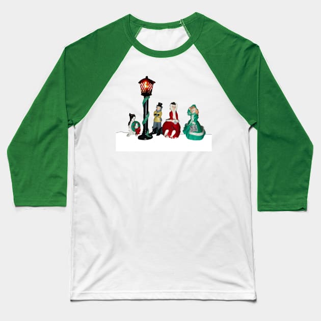 Ceramic Carolers Baseball T-Shirt by Amanda1775